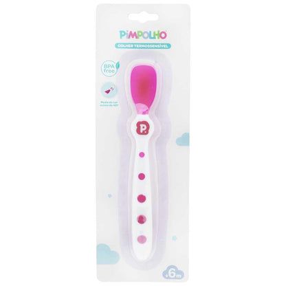 Colher Termossensível Pimpolho Infantil Papinha Muda Cor