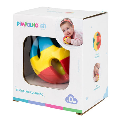 Chocalho Bola Pimpolho Infantil 0-24 meses Colorido