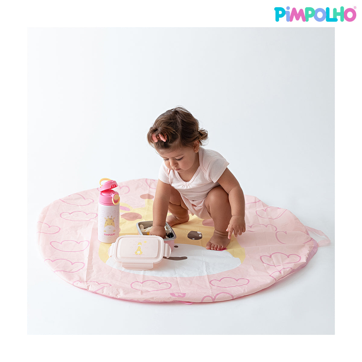 Tapete Impermeável Para Introdução Alimentar 1,05x1,05m Infantil Pimpolho